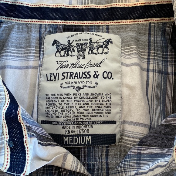 Levi Strauss & Co. Two Horse Brand Western Shirt. Snap front. - Picture 8 of 12